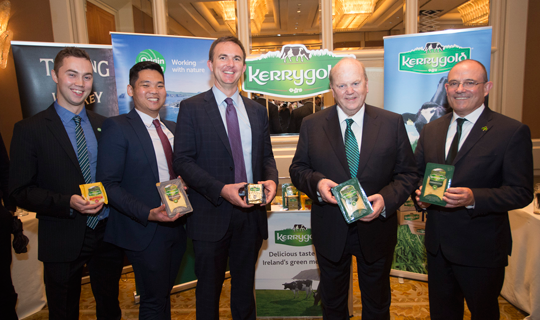 Ciarán Gallagher (Bord Bia), Vincent Tong (Ornua), Seán Ryan (Ornua), Minister Michael Noonan, Ambassador Geoffrey Keating